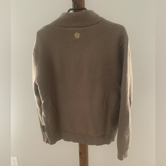 SUN ICE WINDSTOPPER| Lined Wool Quarter Zip Pullover - Picture 2 of 12